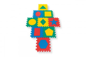 PLS 03-472 POLY EĞİTİCİ YER KAROSU GEOMETRİK ŞEKİLLER 7MM.