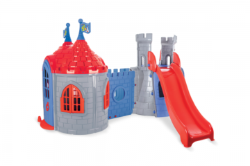 PLS 07-965 ŞATOLU KALE KAYDIRAK SETİ (GRİ)