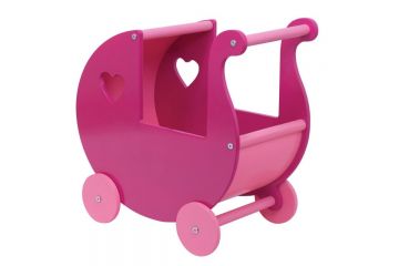 BD-1027 AHŞAP KALPLİ BEBEK ARABASI