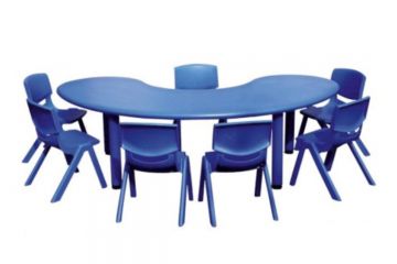 BD-12549 YARIM AY MASA 165*90*H:51-54CM