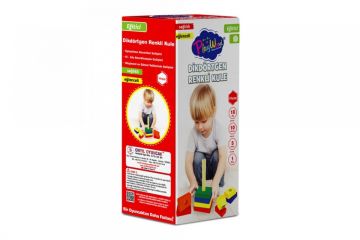 BD-393 AHŞAP DİKDÖRTGEN RENKLİ KULE