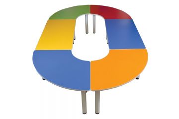 K-6016 METAL AYAKLI AHŞAP MASA GRUBU