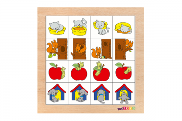 CS-7014 AYNI HAYVANLARI FARKLI POZ?SYONDA E?LE?T?R 28X28 CM