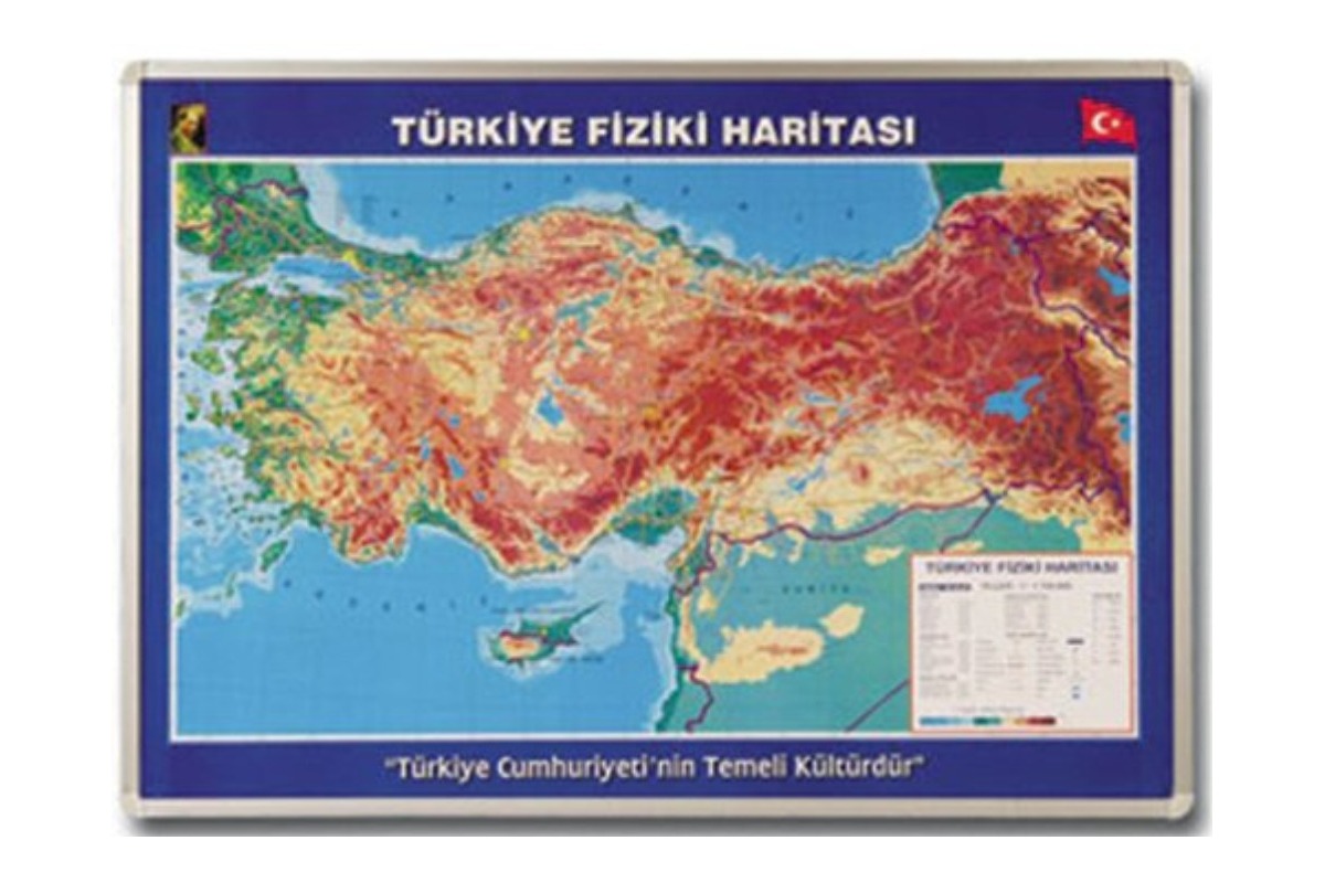 BD-0007 TÜRKİYE FİZİKİ HARİTASI